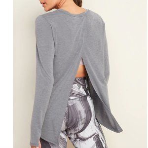 Tie-Back Long-Sleeve Performance Top for Women